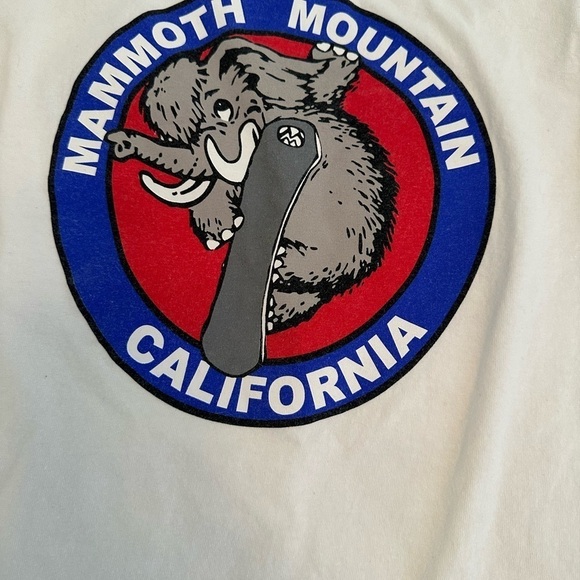 Vintage Kids Ski Mammoth Lakes California Long sleeve T-shirt with Hat - Picture 6 of 9